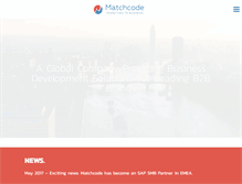 Tablet Screenshot of matchcode.com